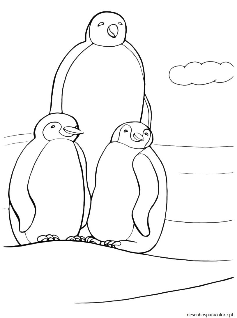 Desenhos de pinguins – pinguim 18